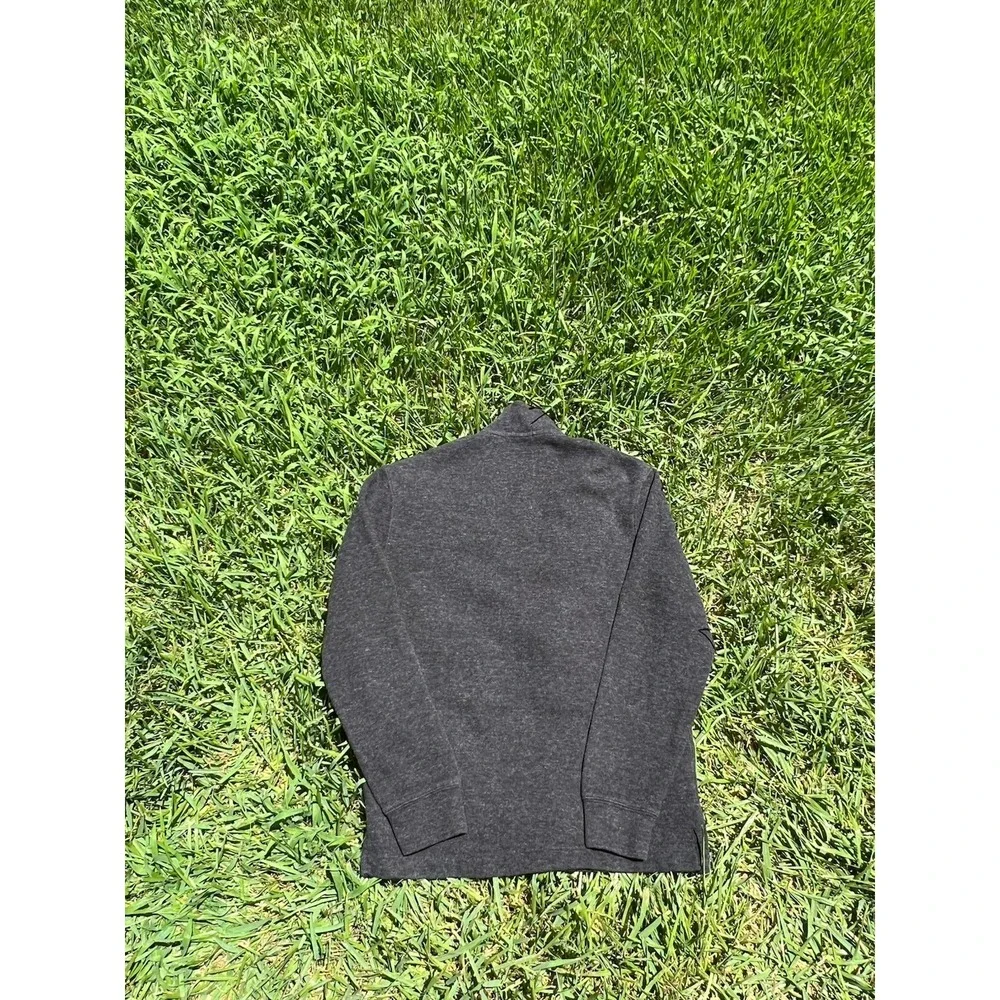 Polo Ralph Lauren Sweater Mens Small Gray Quarter Zip Pullover Pony Logo